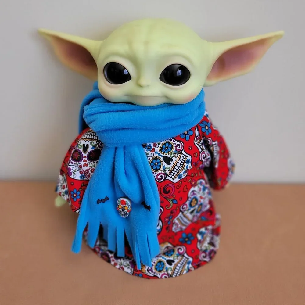 Sugar Skull Halloween 2pc Outfit scarf for 11